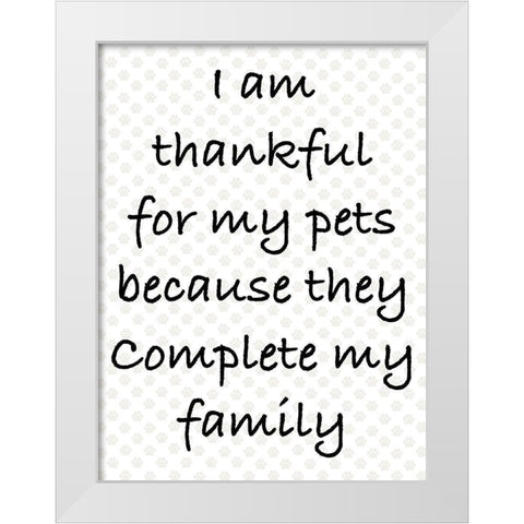Complete Family White Modern Wood Framed Art Print by Prime, Marcus