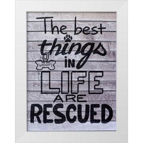 Rescued Love 1 White Modern Wood Framed Art Print by Prime, Marcus