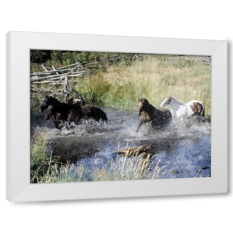 River Roads 1 White Modern Wood Framed Art Print by Prime, Marcus