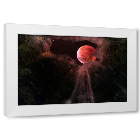 Moonlit Caves 1 White Modern Wood Framed Art Print by Prime, Marcus