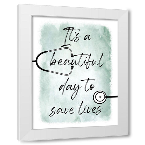 Saving Lives 1 White Modern Wood Framed Art Print by Prime, Marcus