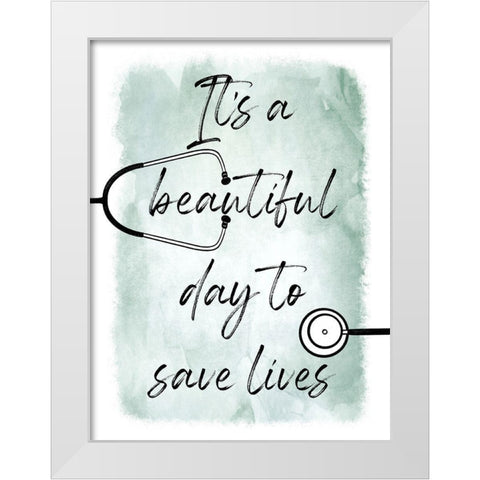 Saving Lives 1 White Modern Wood Framed Art Print by Prime, Marcus
