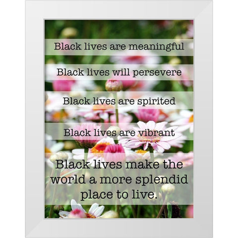 Splendid Lives 1 White Modern Wood Framed Art Print by Prime, Marcus