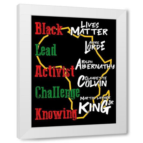 Powerful Leaders White Modern Wood Framed Art Print by Prime, Marcus