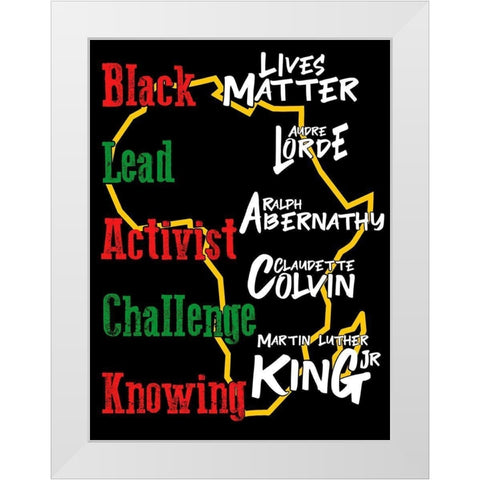 Powerful Leaders White Modern Wood Framed Art Print by Prime, Marcus