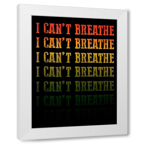 Cant Breathe 1 White Modern Wood Framed Art Print by Prime, Marcus