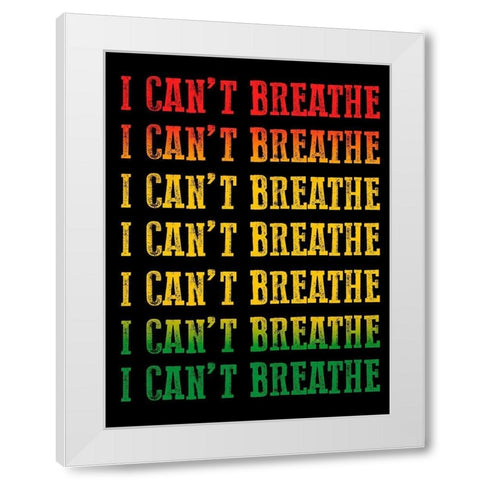 Cant Breathe 2 White Modern Wood Framed Art Print by Prime, Marcus