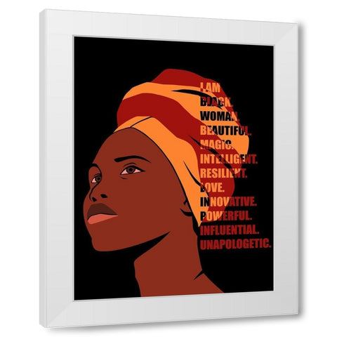 Beautiful Woman White Modern Wood Framed Art Print by Prime, Marcus