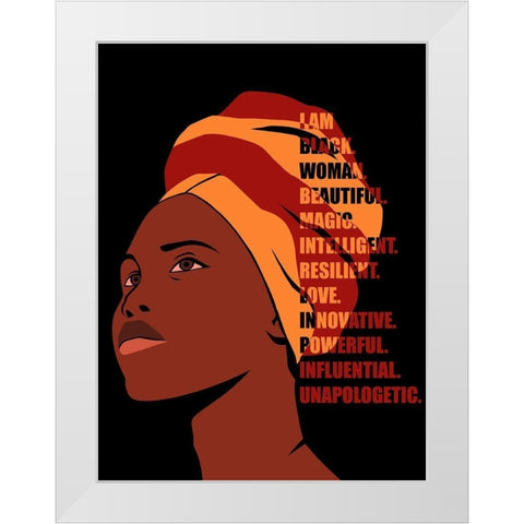 Beautiful Woman White Modern Wood Framed Art Print by Prime, Marcus