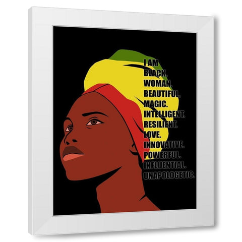 Beautiful Woman 2 White Modern Wood Framed Art Print by Prime, Marcus