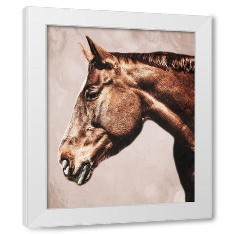 Marching Steed 2 White Modern Wood Framed Art Print by Prime, Marcus