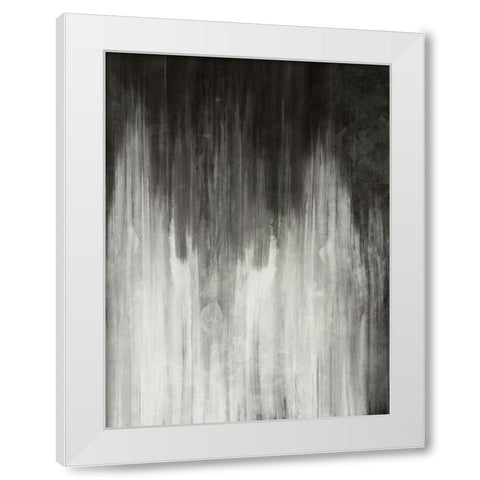 Furious Strokes White Modern Wood Framed Art Print by Prime, Marcus