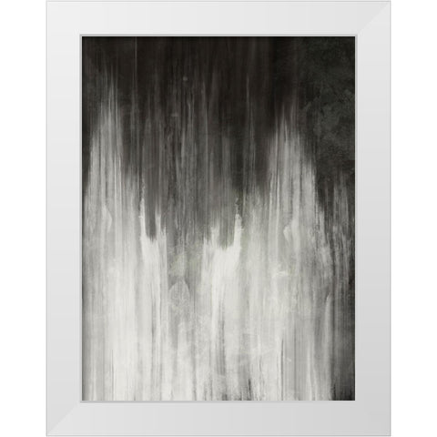 Furious Strokes White Modern Wood Framed Art Print by Prime, Marcus