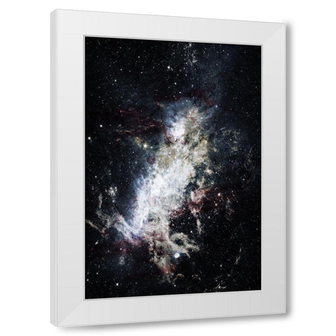 Lunar Stream White Modern Wood Framed Art Print by Prime, Marcus