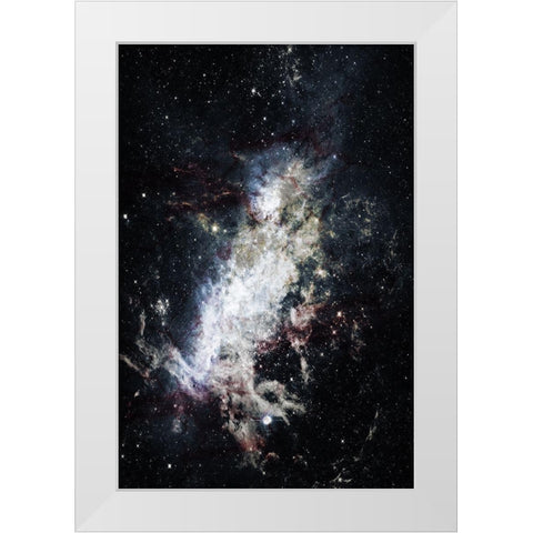 Lunar Stream White Modern Wood Framed Art Print by Prime, Marcus