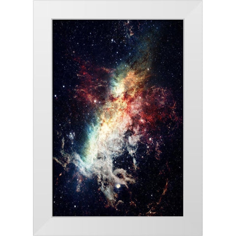 Galaxy Stream White Modern Wood Framed Art Print by Prime, Marcus