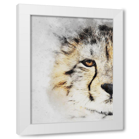 Winters Gaze White Modern Wood Framed Art Print by Prime, Marcus