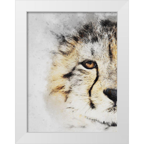 Winters Gaze White Modern Wood Framed Art Print by Prime, Marcus