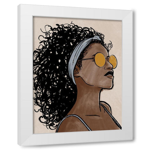 Fierce Model 1 White Modern Wood Framed Art Print by Prime, Marcus