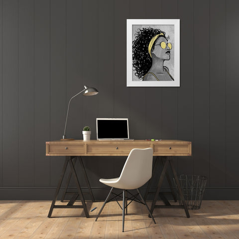Fierce 1 White Modern Wood Framed Art Print by Prime, Marcus