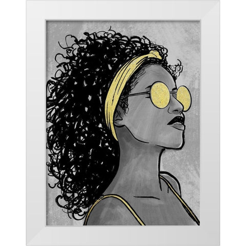 Fierce 1 White Modern Wood Framed Art Print by Prime, Marcus