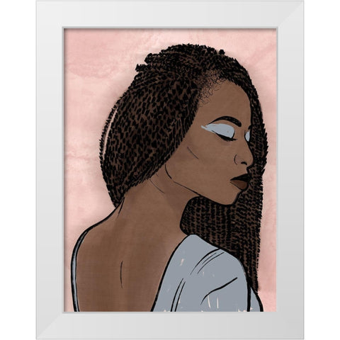 Fierce Fashion 1 White Modern Wood Framed Art Print by Prime, Marcus