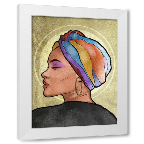 Shinning Princess 1 White Modern Wood Framed Art Print by Prime, Marcus