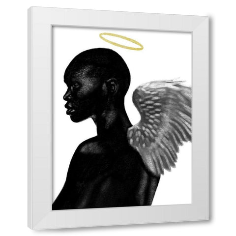 Guardian Angel White Modern Wood Framed Art Print by Prime, Marcus