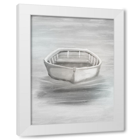 Floating Sea Hope 1 White Modern Wood Framed Art Print by Prime, Marcus