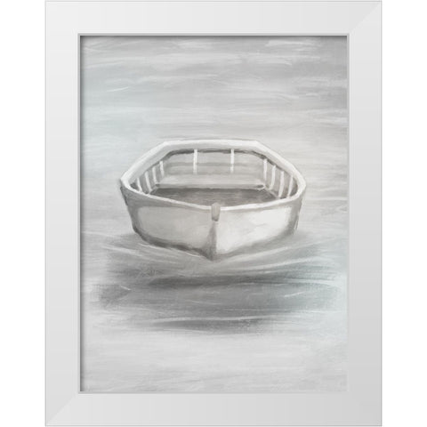 Floating Sea Hope 1 White Modern Wood Framed Art Print by Prime, Marcus