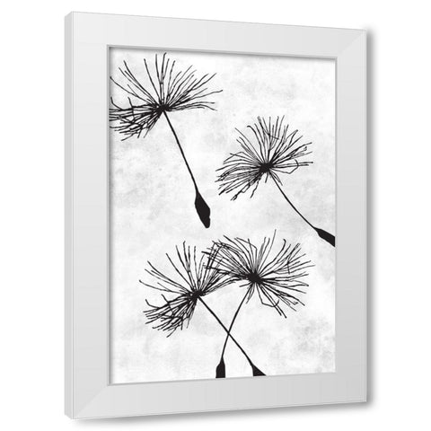 Dandelion Flight 1 White Modern Wood Framed Art Print by Prime, Marcus