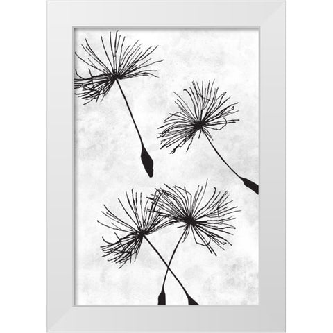 Dandelion Flight 1 White Modern Wood Framed Art Print by Prime, Marcus