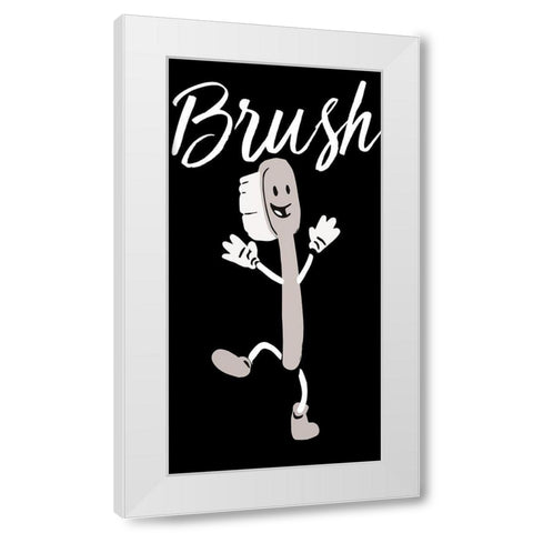 Brush Dance 2 White Modern Wood Framed Art Print by Prime, Marcus