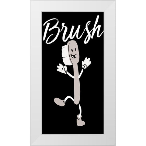 Brush Dance 2 White Modern Wood Framed Art Print by Prime, Marcus
