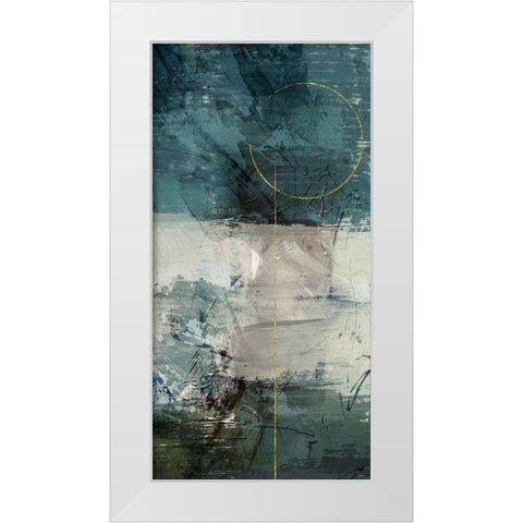 Gold Flare White Modern Wood Framed Art Print by Prime, Marcus