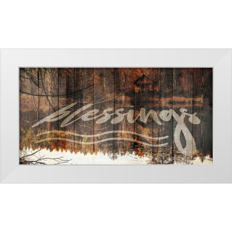 Autumn Blessings White Modern Wood Framed Art Print by Prime, Marcus