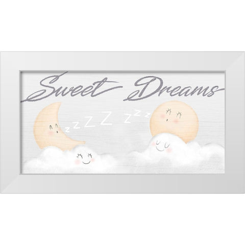 Sweet Dreams White Modern Wood Framed Art Print by Prime, Marcus