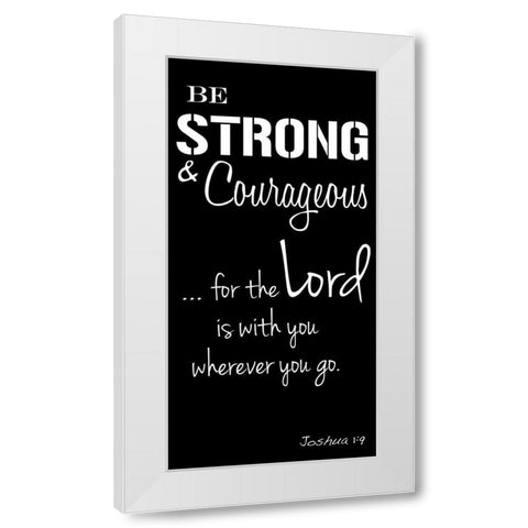 Courageous Lord White Modern Wood Framed Art Print by Prime, Marcus