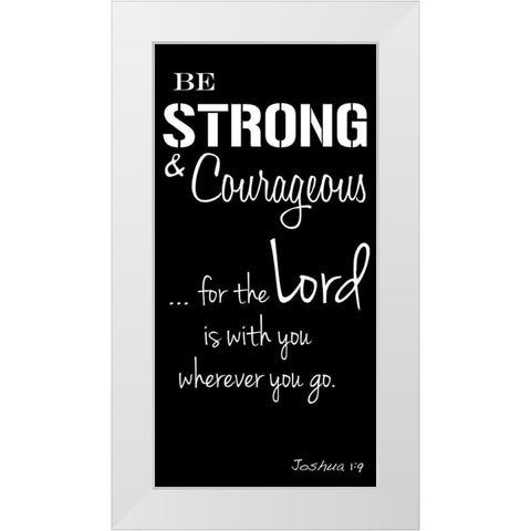 Courageous Lord White Modern Wood Framed Art Print by Prime, Marcus