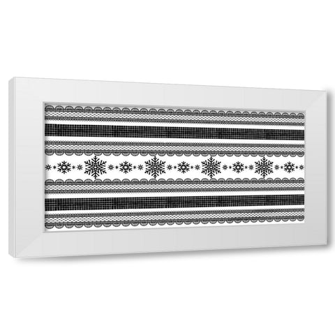 Winter Pattern White Modern Wood Framed Art Print by Prime, Marcus