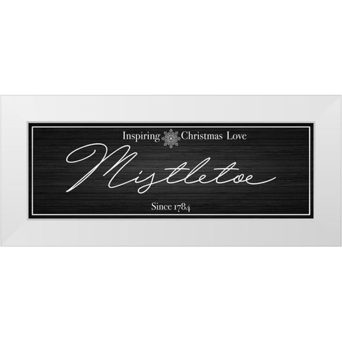 Mistletoe Love 2 White Modern Wood Framed Art Print by Prime, Marcus
