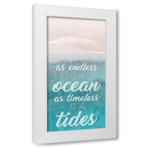 Timeless Tides White Modern Wood Framed Art Print by Prime, Marcus