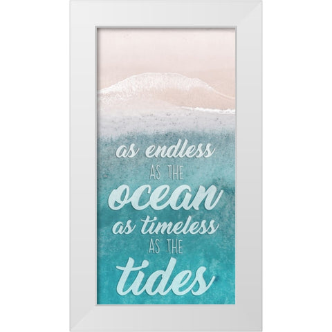 Timeless Tides White Modern Wood Framed Art Print by Prime, Marcus