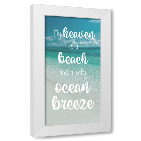 Beach Heaven White Modern Wood Framed Art Print by Prime, Marcus