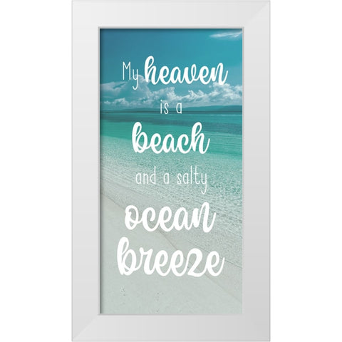 Beach Heaven White Modern Wood Framed Art Print by Prime, Marcus