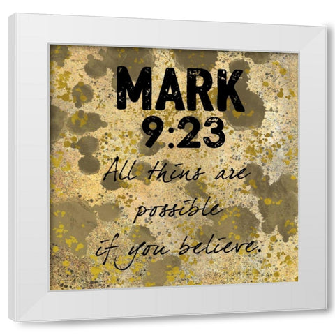 Possible Belief White Modern Wood Framed Art Print by Prime, Marcus