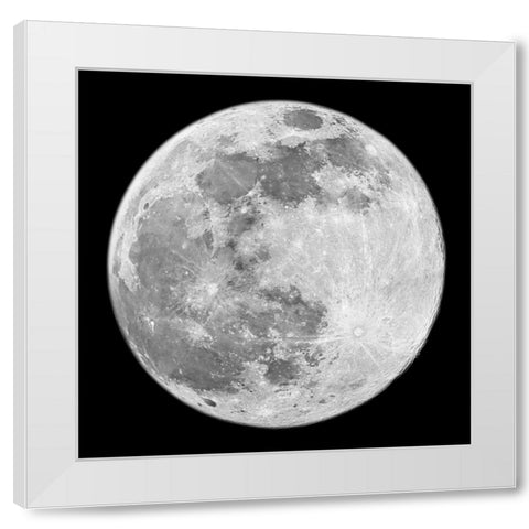 To The Moon 2 White Modern Wood Framed Art Print by Prime, Marcus