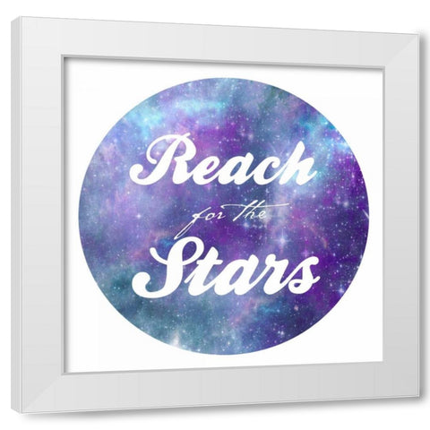 Reach For The Stars 1 White Modern Wood Framed Art Print by Prime, Marcus