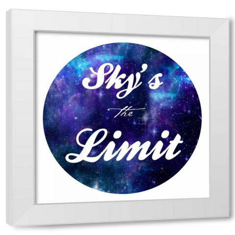 Skies The Limit White Modern Wood Framed Art Print by Prime, Marcus