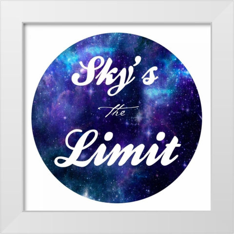 Skies The Limit White Modern Wood Framed Art Print by Prime, Marcus